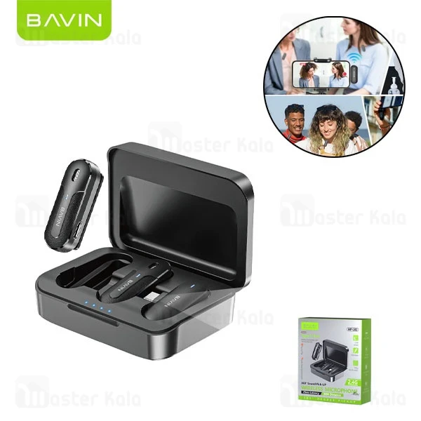 Buy-Price-Bavin-MP102-Wireless-Lavalier-Microphone-011-600x600 میکروفون بی سیم Type C باوین Bavin MP102 - Image 1
